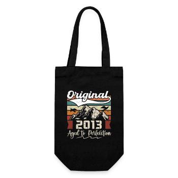 2013 - Gift born in 2013 - Gift Bag for Bottles - black - Front