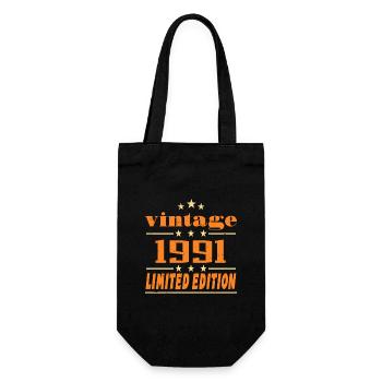 1991 Vintage Retro Birthday Bday Gift 1991 - Sac à bouteille - noir - Devant