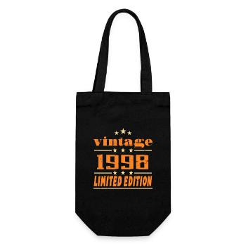 1998 Vintage Retro Birthday Bday Gift 1998 - Sac à bouteille - noir - Devant