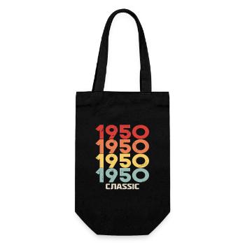 1950 Jubilee in classic vintage style 1950 - Gift Bag for Bottles - black - Front