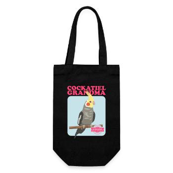 Grand-mère Cockatiel | Cadeau du propriétaire d’oiseau - Sac à bouteille - noir - Devant
