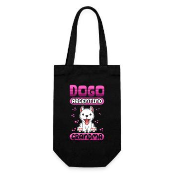 Dogo Argentino Grandma Dog Owner Gift - Gift Bag for Bottles - black - Front
