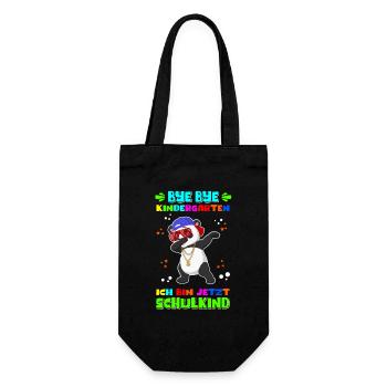 School enrollment Back to School School Child Gift - Gift Bag for Bottles - black - Front