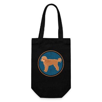 Cavapoo Dog | Cavoodle Dog Owner Gift - Gift Bag for Bottles - black - Front