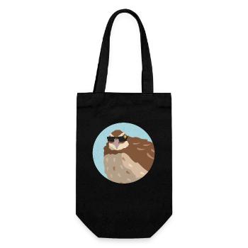 Quail Quail Breeder Quail Keeping Gift - Gift Bag for Bottles - black - Front