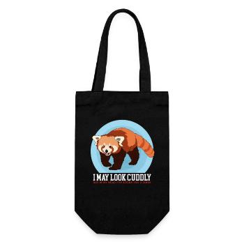 Red Panda Red Pandas Red Panda Gift - Gift Bag for Bottles - black - Front