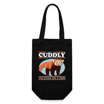 Red Panda Red Panda Red Pandas Gift - Gift Bag for Bottles - black - Front