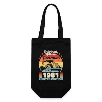 Décembre 1981 Cadeau d’anniversaire Décembre 1981 - Sac à bouteille - noir - Devant