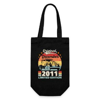 December 2011 Birthday Present December 2011 - Gift Bag for Bottles - black - Front