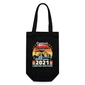 December 2021 Birthday Gift December 2021 - Gift Bag for Bottles - black - Front