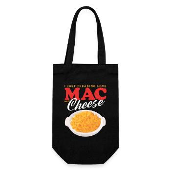 Macaroni With Cheese Mac And Cheese Gift - Gift Bag for Bottles - black - Front