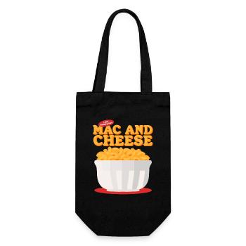 Macaroni and Cheese | Mac And Cheese Gift - Gift Bag for Bottles - black - Front