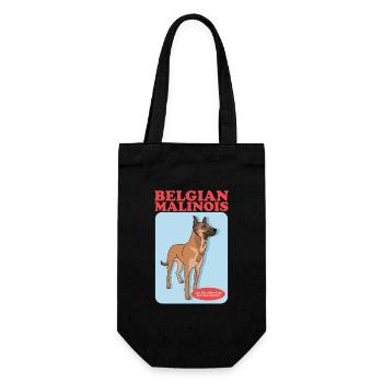 Berger Belge Malinois Chien Cadeau - Sac à bouteille - noir - Devant