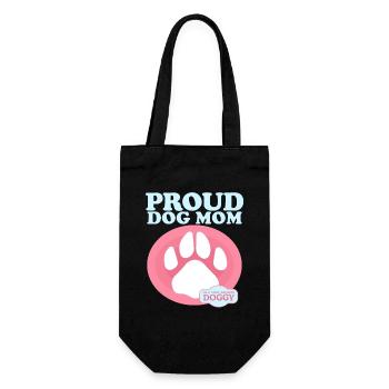 Chien Maman Propriétaire Chien Maîtresse Chien Cadeau - Sac à bouteille - noir - Devant