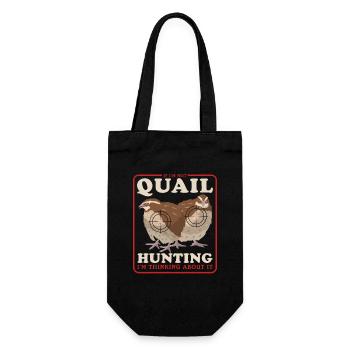 Hunting Quails Quail Hunt Quail Hunter Gift - Gift Bag for Bottles - black - Front