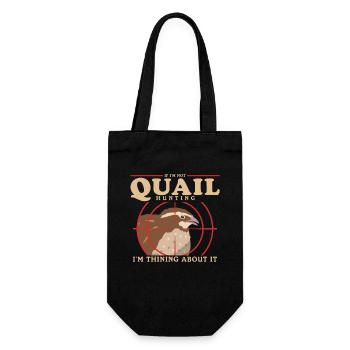 Hunting Quail Hunt Quails Quail Hunter Gift - Gift Bag for Bottles - black - Front