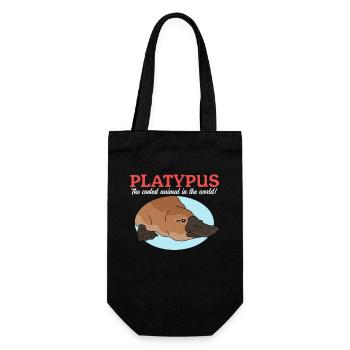 Schnabeltiere Platypus Schnabeltier Geschenk - Geschenkbeutel für Flaschen - Schwarz - Vorne