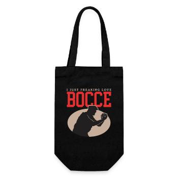 Boccia Bocce Boccia Player Boules Gift - Gift Bag for Bottles - black - Front