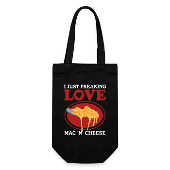 Macaroni With Cheese Mac And Cheese Gift - Gift Bag for Bottles - black - Front