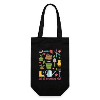 Jardin, jardinier amateur, jardinage, jardinier, cadeau - Sac à bouteille - noir - Devant