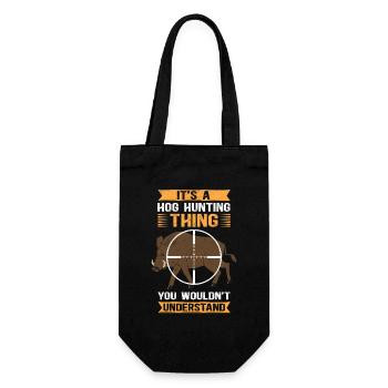 Wild Boar Hunting Hunters Hunting Wild Boars Gift - Gift Bag for Bottles - black - Front