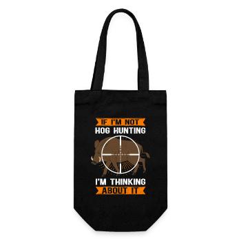Wild Boar Hunt Hunter Wild Boar Hunting Gift - Gift Bag for Bottles - black - Front