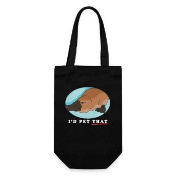Schnabeltiere Platypus Schnabeltier Geschenk - Geschenkbeutel für Flaschen - Schwarz - Vorne