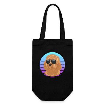 Cavapoo Dogs Cavoodle Dog Owner Gift - Gift Bag for Bottles - black - Front