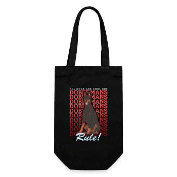 Doberman Dog Propriétaire Chien Cadeau - Sac à bouteille - noir - Devant