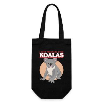 Koala Koala Ours Koala Ours Koala Ours Koala Ours Koala Cadeau - Sac à bouteille - noir - Devant