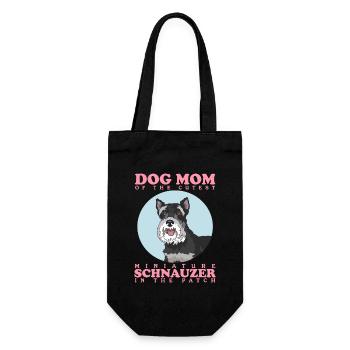 Schnauzer miniature Maman Schnauzer Chien Cadeau - Sac à bouteille - noir - Devant