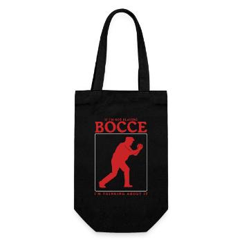Boccia Bocce Boccia Player Boules Gift - Gift Bag for Bottles - black - Front