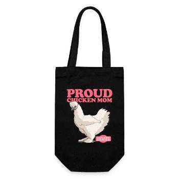 Silk Chicken Mom Chicken Silkie Silk Chickens Gift - Gift Bag for Bottles - black - Front