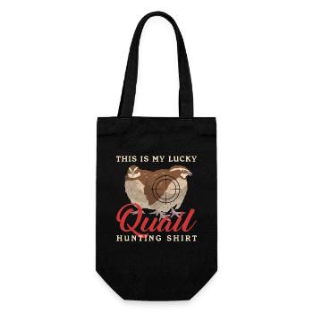 Hunting, Quail Hunting, Quail, Hunter, Quail, Gift - Gift Bag for Bottles - black - Front