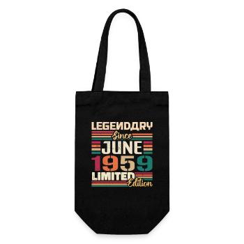 Legendary June 1959 Limited Edition Juni 1959 - Geschenkbeutel für Flaschen - Schwarz - Vorne