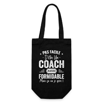 Coach Entraineur Sportif Cadeau Coach - Sac à bouteille - noir - Devant
