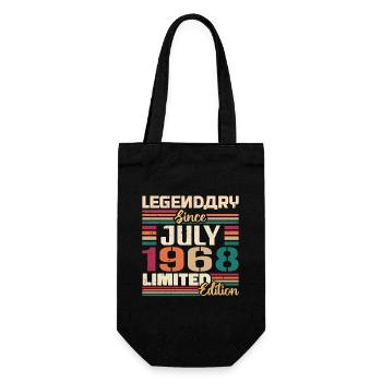 Juli 1968 Jahrestag Juli 1968 Juli Jahrgang - Geschenkbeutel für Flaschen - Schwarz - Vorne