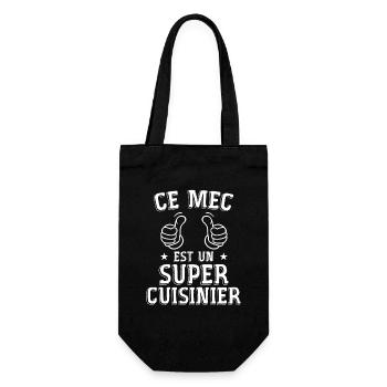 Ce mec est un super cuisinier - Sac à bouteille - noir - Devant