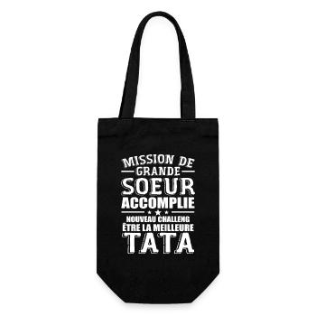 Mission De Grande Soeur Accomplie Nouveau Challeng - Sac à bouteille - noir - Devant