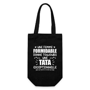 Une Femme Formidable Donne Une Tata Exceptionnelle - Sac à bouteille - noir - Devant