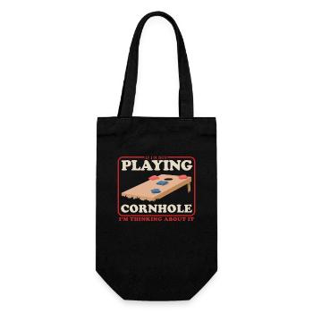 Cornhole Player Blind Hole Bean Bag Cadeau - Sac à bouteille - noir - Devant