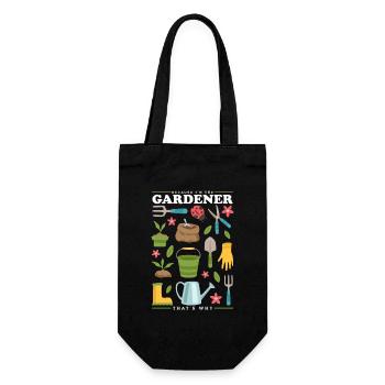 Garden, hobby gardener, gardening, gardener, gift - Gift Bag for Bottles - black - Front