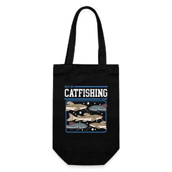 Pêcheurs à la ligne Pêche au poisson-chat Poisson Cadeau de pêche - Sac à bouteille - noir - Devant