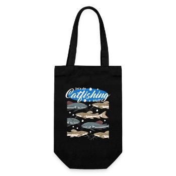 Cadeau de pêche à la pêche au poisson-chat - Sac à bouteille - noir - Devant