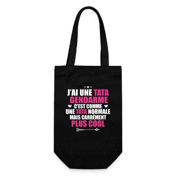 J'ai une tata gendarme plus cool - Sac à bouteille - noir - Devant
