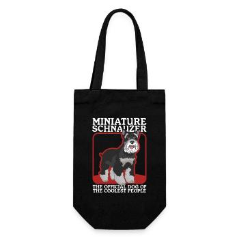 Schnauzer miniature propriétaire Schnauzer chiens cadeau - Sac à bouteille - noir - Devant