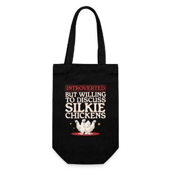 Silk Chicken Silk Chickens Silkie Chickens Cadeau - Sac à bouteille - noir - Devant