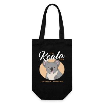 Koala Koalas Koala Bears Koala Bear Cadeau - Sac à bouteille - noir - Devant