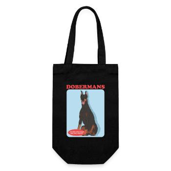 Doberman Dog Dog Propriétaire Cadeau - Sac à bouteille - noir - Devant