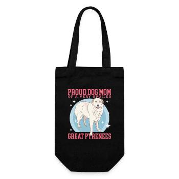 Pyrenean Mountain Dog Mom Dog Owner Gift - Gift Bag for Bottles - black - Front